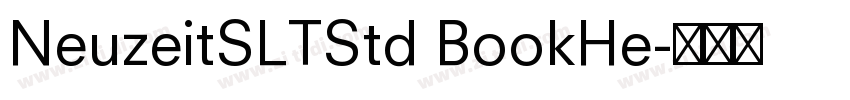 NeuzeitSLTStd BookHe字体转换